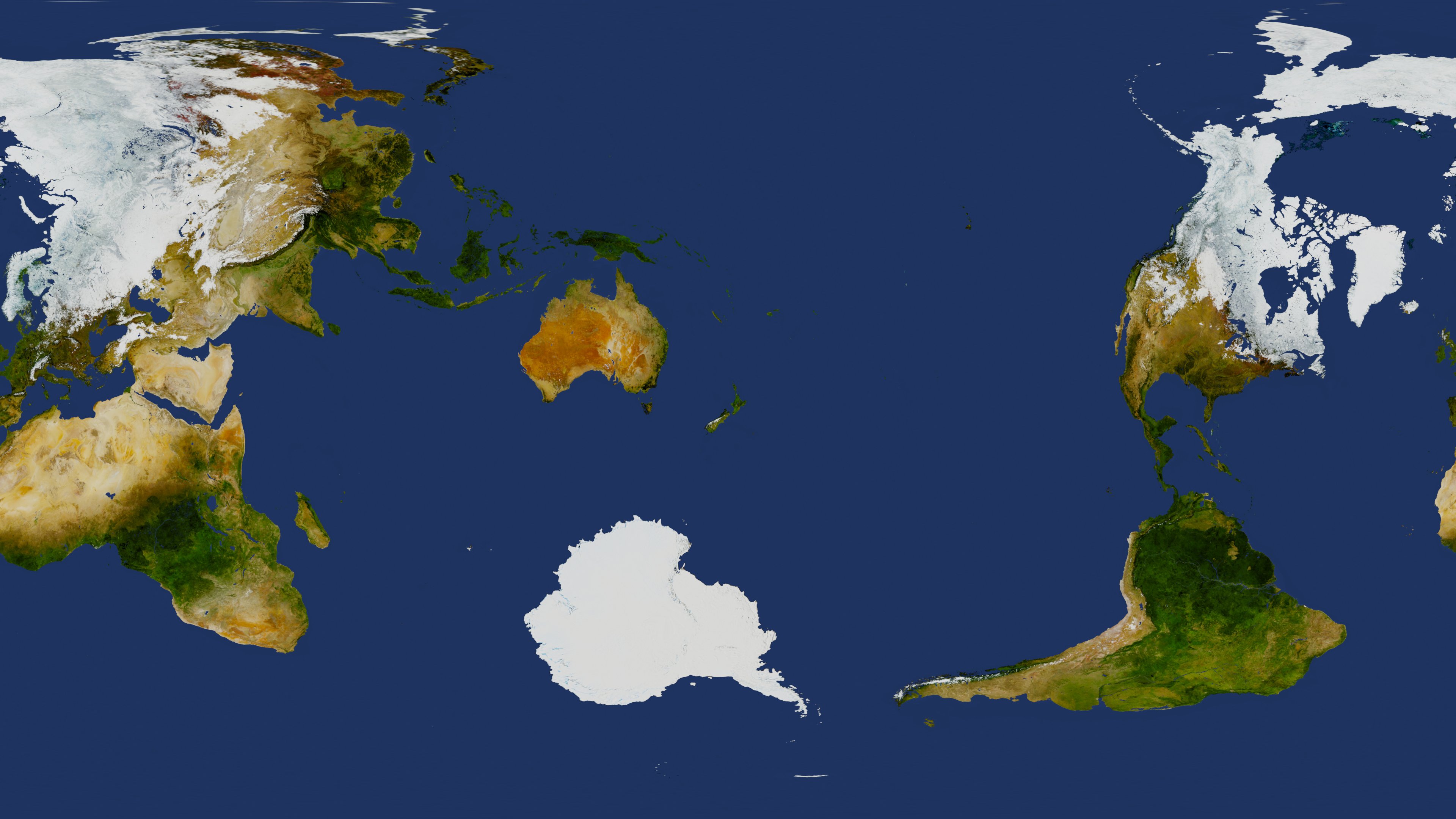 New Zealand as the centre of the world - Epic Maps