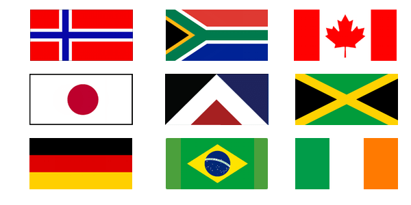 Red Peak alongside other great flags